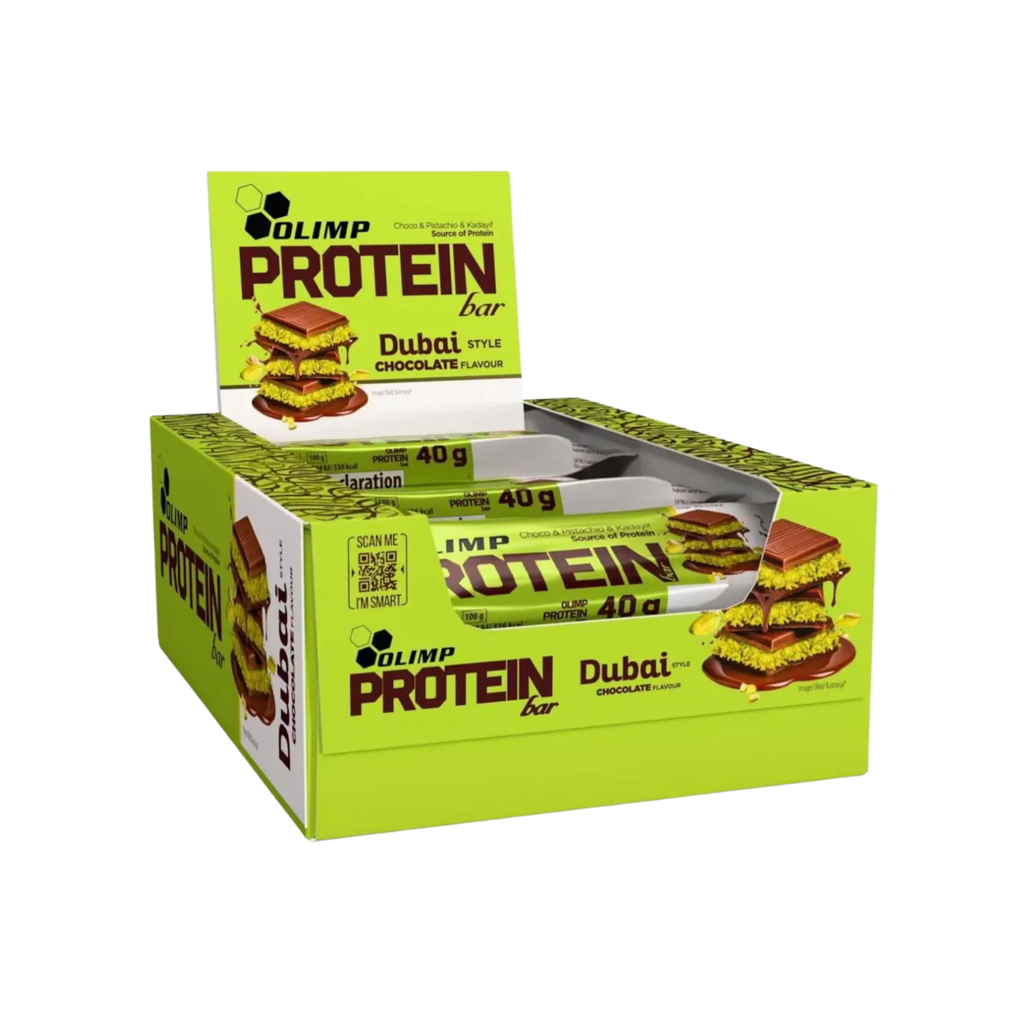 Barre Protéinée Olimp Dubai Style - Chocolat Kataifi (25 x 40g)