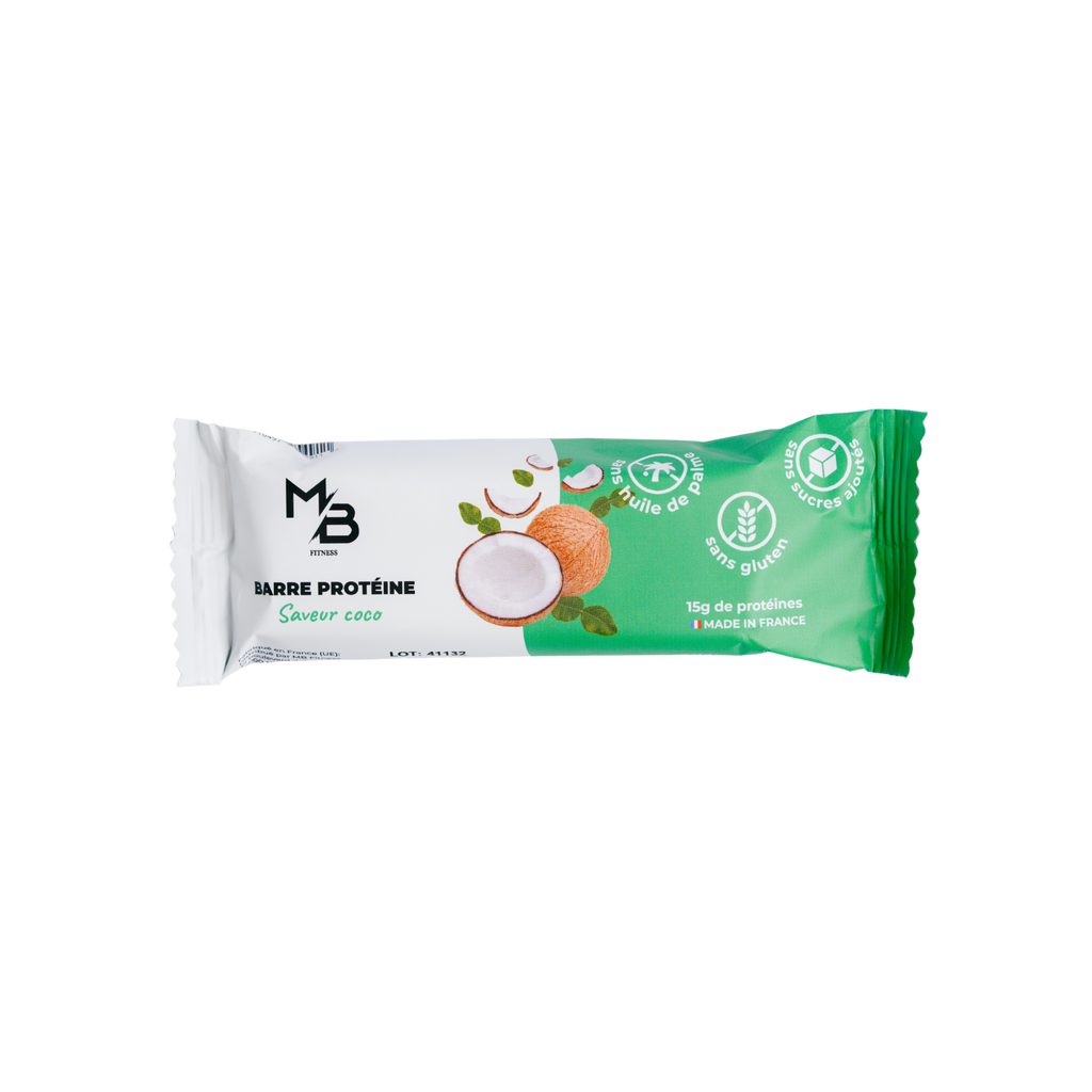 Barre Protéinée Coco Végétale –  Boîte de 20x50g