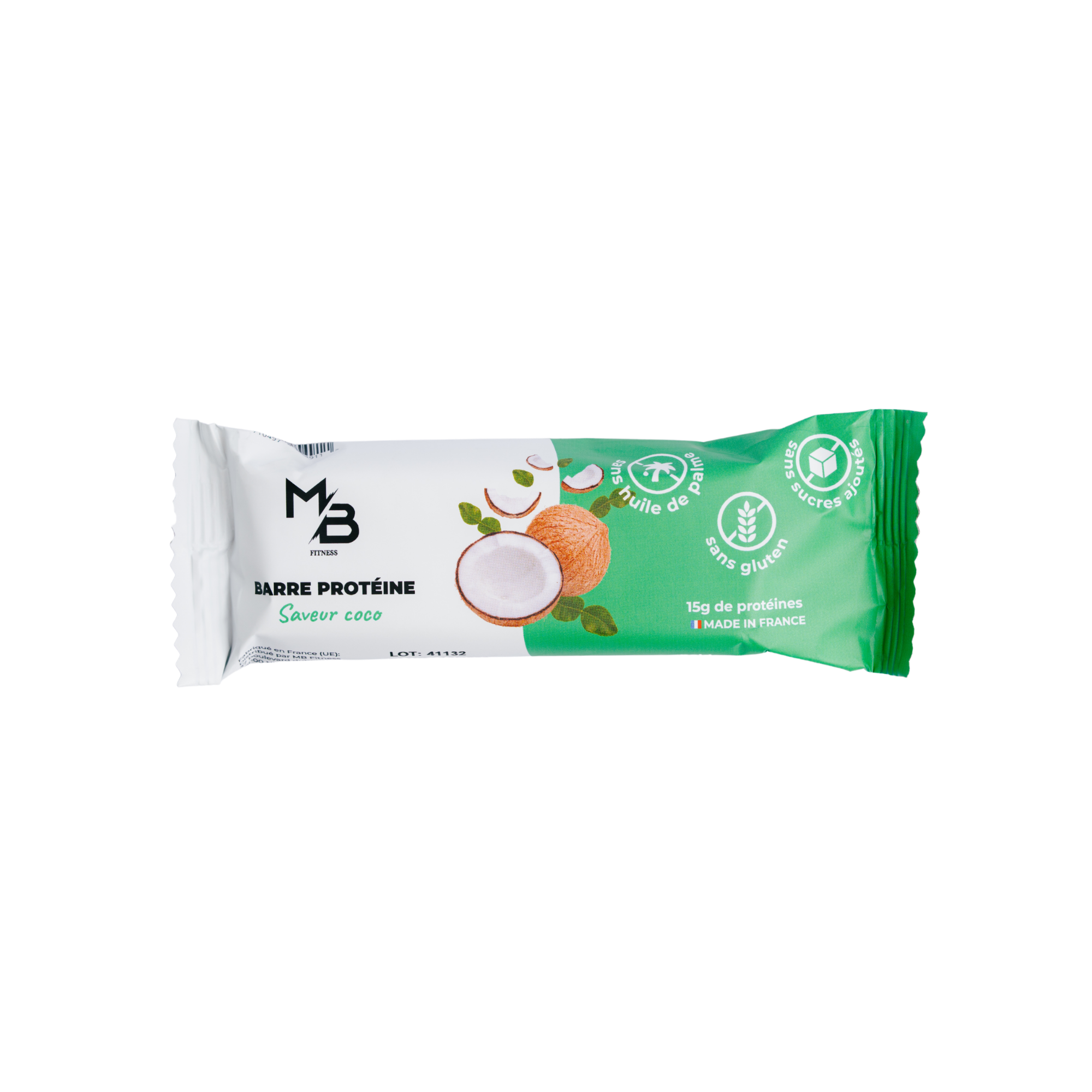 Barre Protéinée Coco Végétale –  Boîte de 20x50g