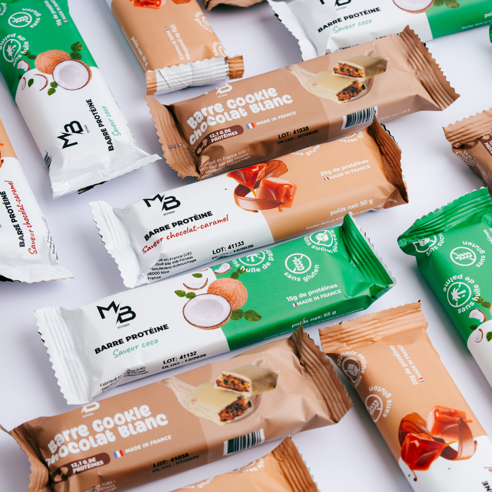 Barre Protéinée Coco Végétale –  Boîte de 20x50g