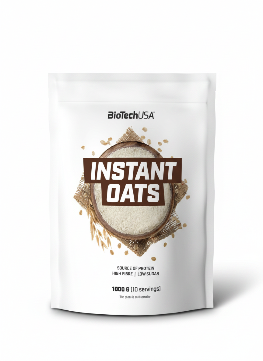 Instant Oats 1000 g - Biotech USA - Vue face