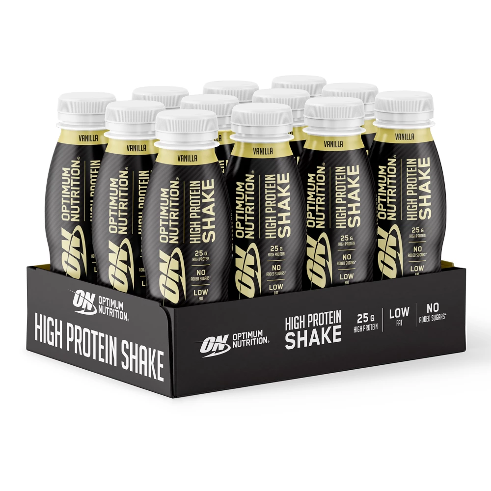 High Protein Shake Optimum Nutrition 12 x 330 ml - saveur Vanille