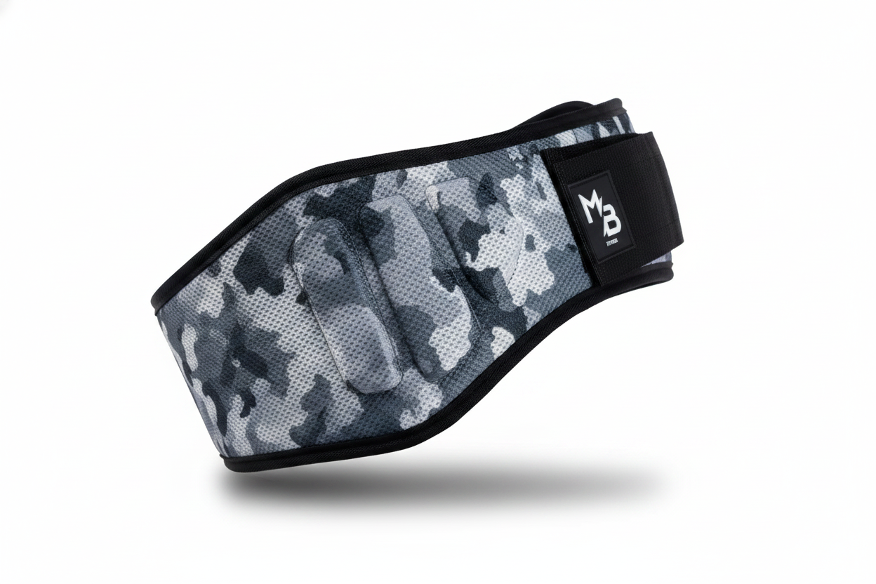 Ceinture de Musculation - Militaire Gris - Vue angle