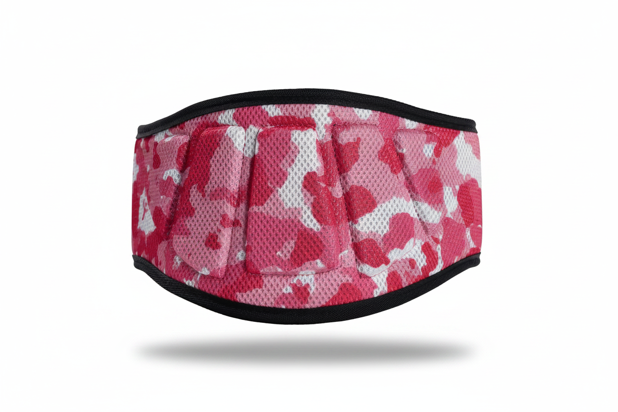 Ceinture de Fitness et Musculation – Militaire Rose - Vue hero