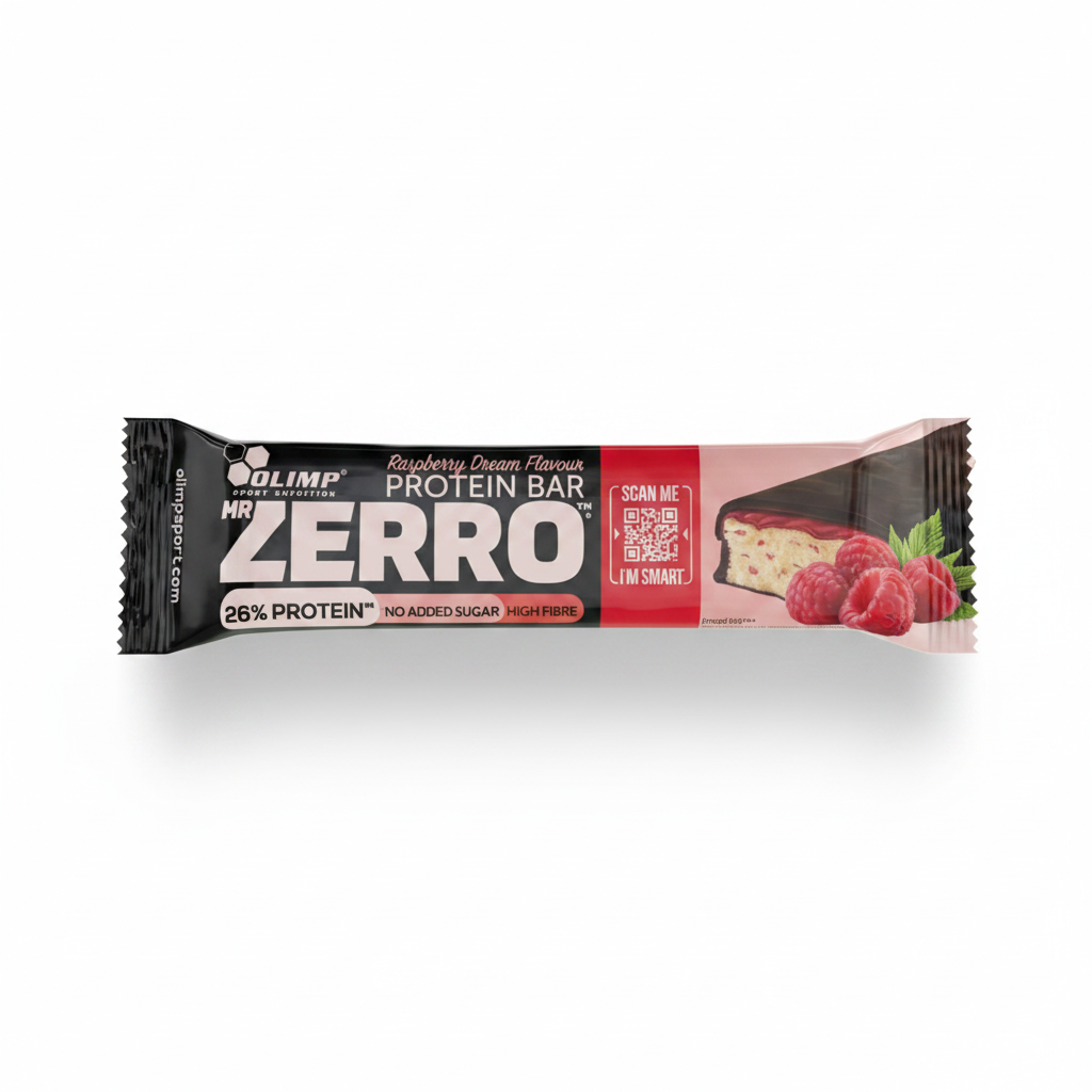 Barre Protéinée Olimp Mr Zerro Protein Bar (25 x 50 g) - Vue angle