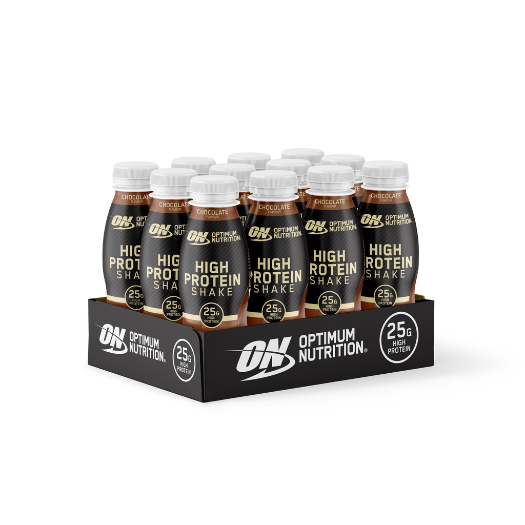 High Protein Shake Optimum Nutrition 12 x 330 ml - saveur Chocolat
