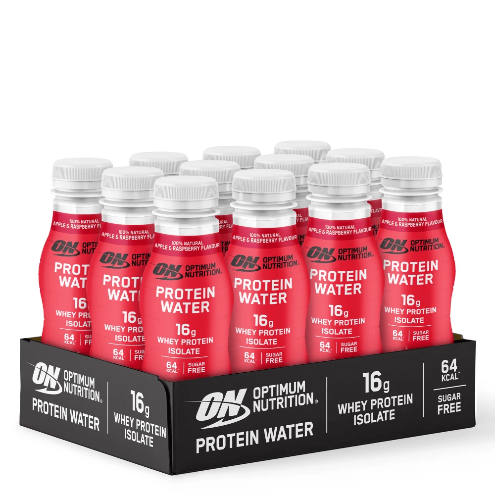 Protein Water Optimum Nutrition 12 x 350 ml - saveur Pomme & Framboise